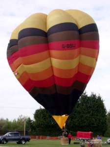 G-BSIJ hot air balloon, a Cameron V-77. Photograph by Balloon Spotters Archive