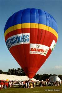 G-BSIL hot air balloon, a Thunder AND Colt Colt 120A. Photograph by Bob Garnett