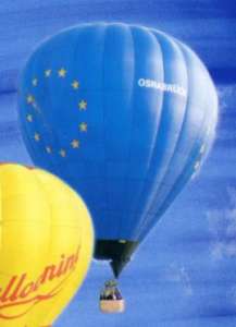 G-BSJG hot air balloon, a Thunder AND Colt Colt 120A. Photograph by M Poggensee