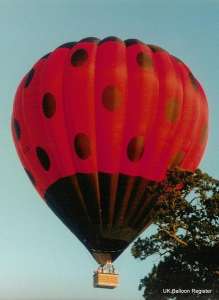 G-BSLG hot air balloon, a Cameron A-180. Photograph by G Duke