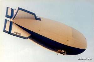 G-BSLY hot air balloon, a Thunder AND Colt Colt AS-80 GD. Photograph by G Duke