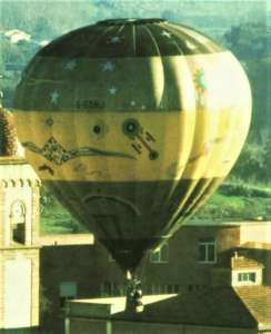 G-BSNJ hot air balloon, a Cameron N-90. Photograph by Chris Lane