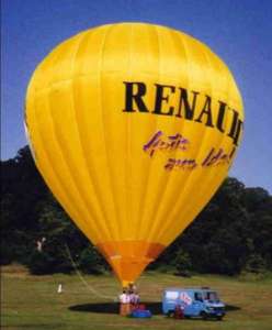 G-BSRE hot air balloon, a Cameron N-120. Photograph by Cameron Balloon