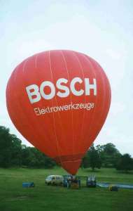 G-BSSU hot air balloon, a Cameron N-120. Photograph by Mel Kirby