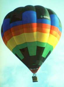G-BSSZ hot air balloon, a Thunder AX8-90. Photograph by Mel Kirby