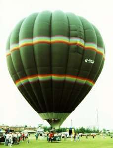 G-BSXF hot air balloon, a Cameron A-180. Photograph by Mel Kirby