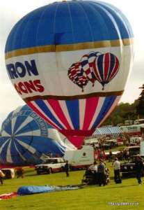 G-BSYB hot air balloon, a Cameron N-120. Photograph by G Duke