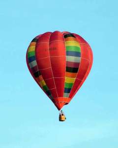 G-BSZH hot air balloon, a Thunder AX7-77. Photograph by Balloon Spotters Archive