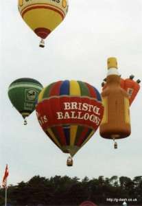 G-BTCW hot air balloon, a Cameron A-180. Photograph by G Duke
