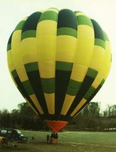 G-BTDB hot air balloon, a Cameron A-180. Photograph by Chris Lane