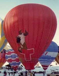 G-BTEA hot air balloon, a Cameron N-105. Photograph by David Barker