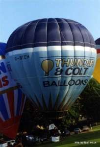 G-BTEH hot air balloon, a Thunder AND Colt Colt 77A. Photograph by G Duke