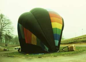 G-BTEN hot air balloon, a Thunder AX7-77. Photograph by Chris Lane