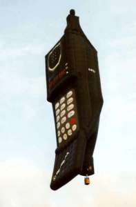 G-BTEY hot air balloon, a Cameron Phone. Photograph by Bill Teasdale