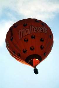 Maltesers hot air balloon G-BTFU, a Cameron N-90, added to the archive 7 September 2026. Photograph by Balloon Spotters Archive