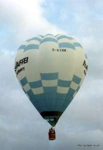 G-BTHK hot air balloon, a Thunder AX7-77. Photograph by G Duke