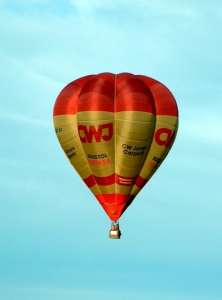 G-BTJU hot air balloon, a Cameron V-90. Photograph by Balloon Spotters Archive