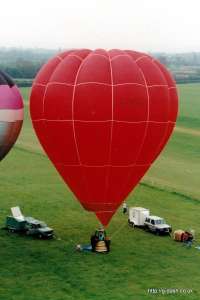 G-BTKF hot air balloon, a Thunder AX7-77. Photograph by Mike Clarke