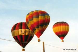 G-BTKN hot air balloon, a Cameron O-120. Photograph by G Duke