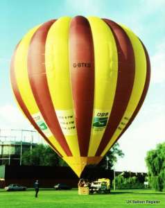 G-BTKO hot air balloon, a Cameron A-180. Photograph by Mel Kirby