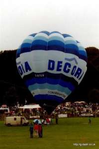 G-BTKW hot air balloon, a Cameron O-105. Photograph by Balloon Spotters Archive