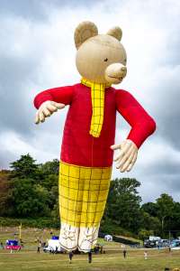 Rupert hot air balloon G-BTML, a Cameron Rupert BEAR-90 (bear, character, animals). Photograph by Dave