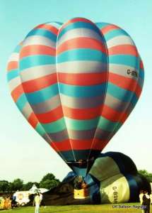 G-BTNJ hot air balloon, a Cameron V-90. Photograph by Mel Kirby