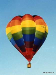 G-BTOP hot air balloon, a Cameron V-77. Photograph by G Duke