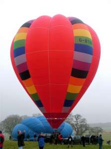 G-BTRR hot air balloon, a Thunder AX7-77. Photograph by Balloon Spotters Archive