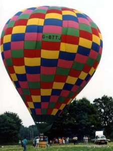 G-BTTJ hot air balloon, a Thunder AX9-120 S2. Photograph by G Duke