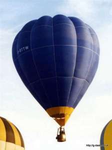 G-BTTW hot air balloon, a Thunder AX7-77 S1. Photograph by G Duke