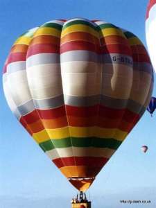 G-BTUJ hot air balloon, a Thunder AX9-120. Photograph by G Duke