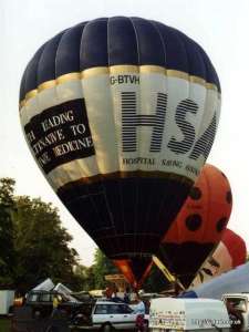 G-BTVH hot air balloon, a Thunder AND Colt Colt 77A. Photograph by G Duke