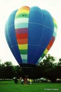 G-BTWH hot air balloon, a Thunder AX7-77. Photograph by Mel Kirby