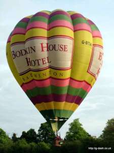G-BTWV hot air balloon, a Cameron O-90. Photograph by Balloon Spotters Archive