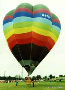 G-BTXF hot air balloon, a Cameron V-90. Photograph by Mel Kirby