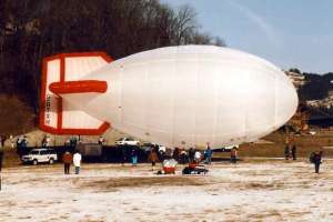 G-BTXH hot air balloon, a Thunder AND Colt Colt AS-56. Photograph by Bill Teasdale