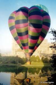 G-BTXW hot air balloon, a Cameron V-77. Photograph by JEM Ballooning