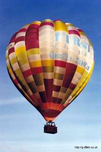 G-BTYE hot air balloon, a Cameron A-180. Photograph by Mike Clarke