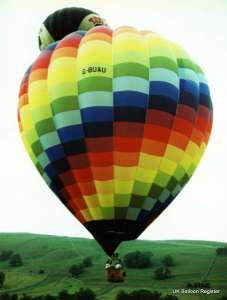 G-BUAU hot air balloon, a Cameron A-180, added to the archive 7 September 2026. Photograph by Balloon Spotters Archive