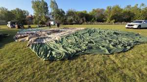 G-BUBL hot air balloon, a Thunder AX8-105