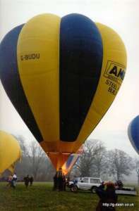 G-BUDU hot air balloon, a Cameron V-77, added to the archive 7 September 2026. Photograph by Balloon Spotters Archive