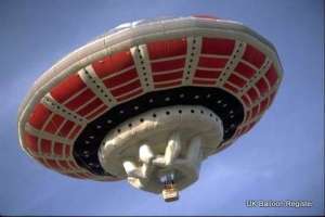 G-BUFO hot air balloon, a Cameron UFO-70. Photograph by Balloon Spotters Archive