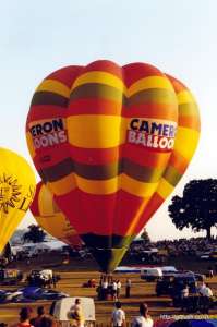 G-BUGD hot air balloon, a Cameron V-77, added to the archive 7 September 2026. Photograph by Balloon Spotters Archive