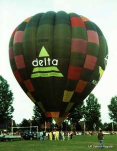 G-BUGF hot air balloon, a Cameron A-210, added to the archive 7 September 2026. Photograph by Balloon Spotters Archive