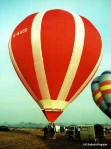 G-BUGO hot air balloon, a Thunder AND Colt Colt 56B, added to the archive 7 September 2026. Photograph by Balloon Spotters Archive