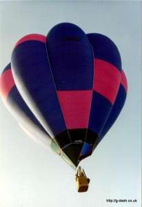 G-BUGS hot air balloon, a Cameron V-77, added to the archive 7 September 2026. Photograph by Balloon Spotters Archive