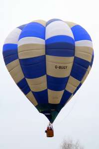 G-BUGY hot air balloon, a Cameron V-90, added to the archive 7 September 2026. Photograph by G Bann