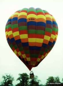G-BUII hot air balloon, a Cameron A-180, added to the archive 7 September 2026. Photograph by Balloon Spotters Archive