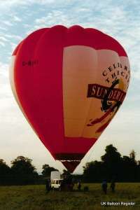 G-BUKI hot air balloon, a Thunder AX7-77, added to the archive 7 September 2026. Photograph by Balloon Spotters Archive